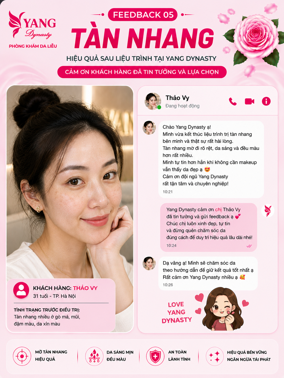 Feedback điều trị tàn nhang YANG Dynasty 05